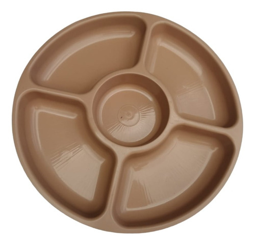 Plato Botanero De 5 Divisiones, De 30cm Incluye 6 Pzs