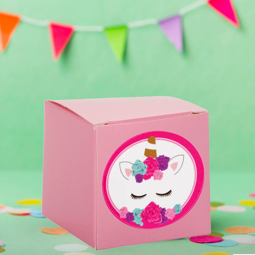 Mylin Calcomanía Cara Unicornio 4.5x5cm 12pz