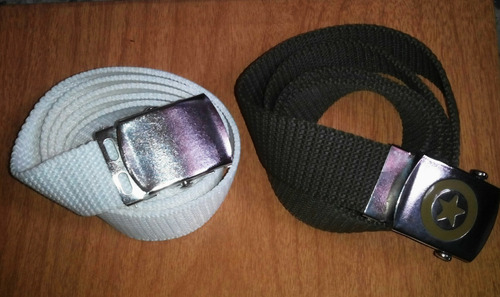 Correas Cinturones De Nylon Unisex Tipo Militar / Escolar 