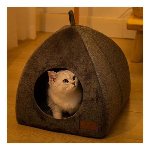 Cesta Grande Para Cama De Gato, Perrera L Gris Oscuro L