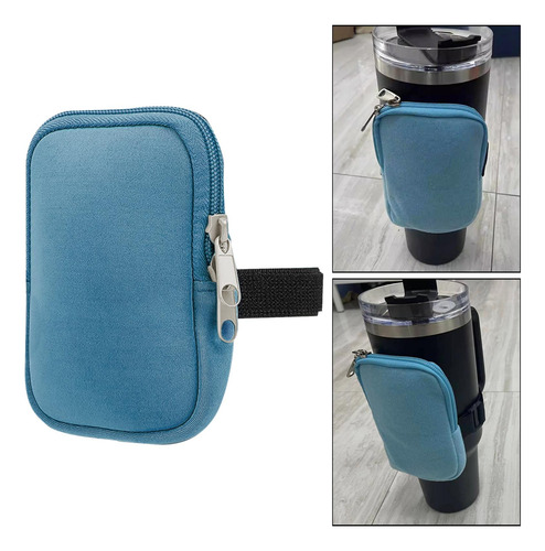 Bolsa De Botella De Agua, Bolsa De Vaso De Agua De Mano Azul