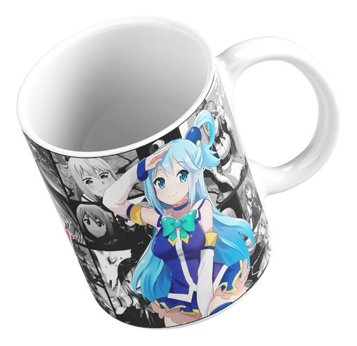 Taza Mug 11oz Anime Manga Konosuba Kono Subarashii Aqua