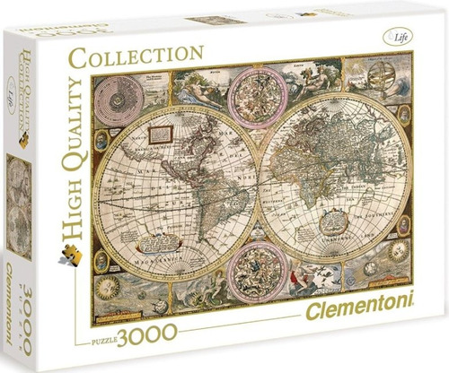 Puzzle Clementoni X 3000 Mapa Antigua Nuevo 33531 Bigshop