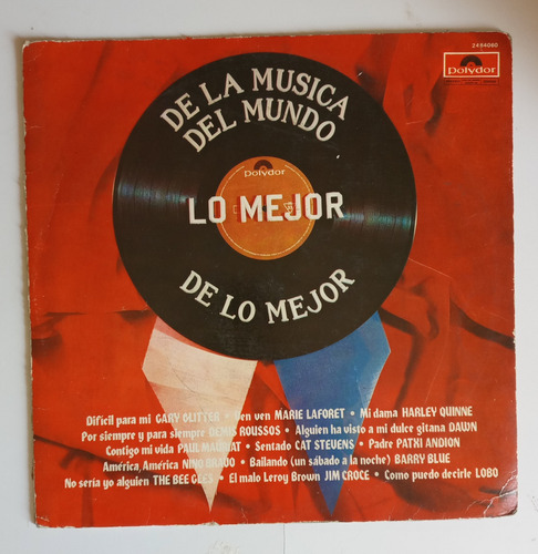 De La Música Del Mundo Lo Mejor De Lo Mejor - Disco Vinilo L