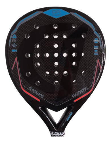 Paleta Padel Class One Gr 1.0 Full Carbon Eva 3k + Regalos!