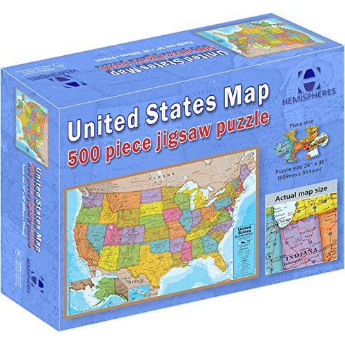 Waypoint Geographic Usa Map Jigsaw Puzzle, 500 Piezas Jigsaw