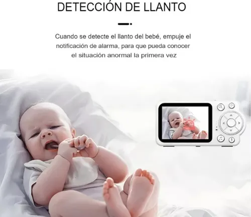 Cámara Monitor De Bebé Inteligente Micrófono Pantalla Lcd