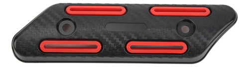 Protector Térmico De Tubo De Escape Rojo Rojo Universal Para