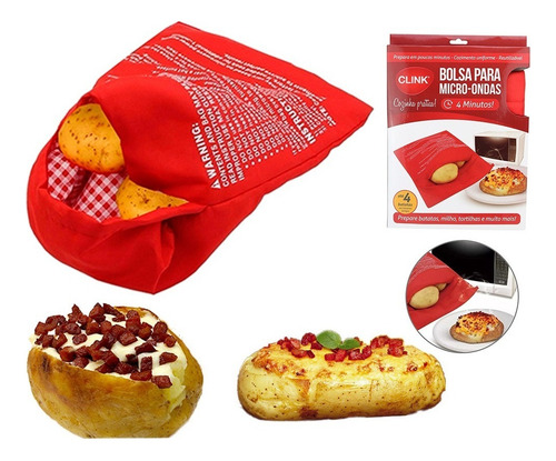 Saco Para Cozinhar Assar Batatas 4min Microondas Potato Expr