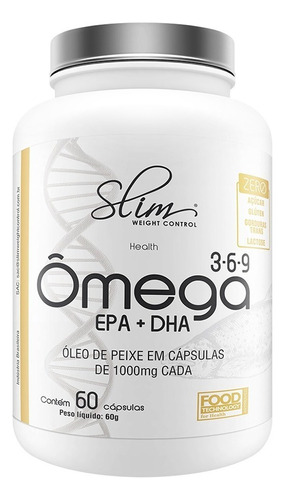 Ômega 3 60 Cápsulas Óleo De Peixe Circulação Sanguínea Sabor Natural