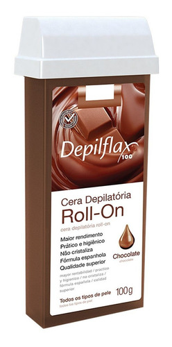 Cera Depilatoria Depilflax Roll On Chocolate