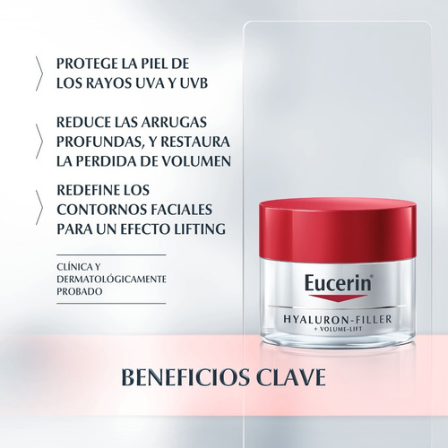 Eucerin Hyaluron Filler +volume Lift Día Piel Mixta X 50 Ml