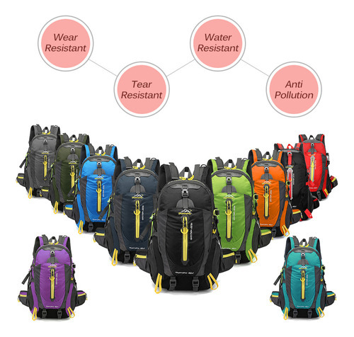 Mochila De Viaje Resistente Al Agua Camp Hike L De 40 Litros
