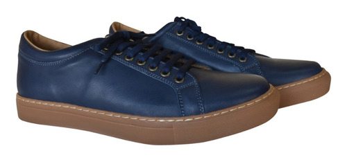 Zapatillas Goose Cuero Studebaker Azul