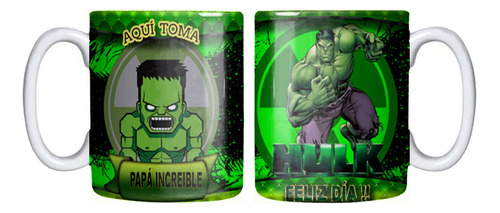 Tazón Día Del Padre Hulk Papá Increíble Grafimax