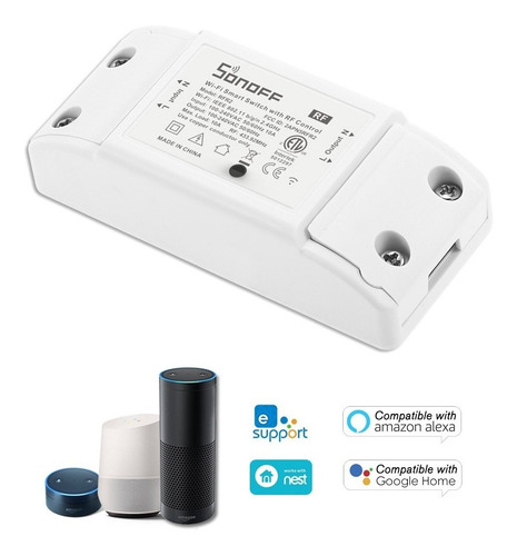 Sonoff Rf Wifi Switch Rf 433 Mhz Compatible Con Alexa Para