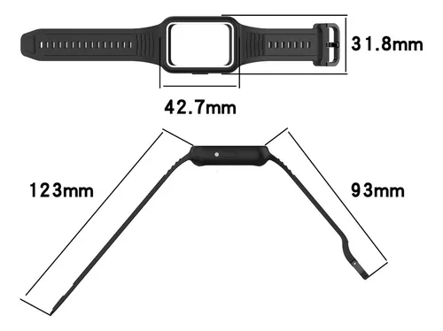 4 Correas+fundas For Samsung Galaxy Watch Fit 3 Color Silic