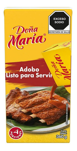 Adobo Salsa Doña María Listo Para Servir 360g (2 Cajas)
