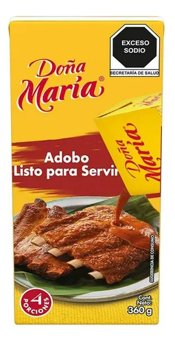 Adobo Salsa Doña María Listo Para Servir 360g (2 Cajas) | Cuotas sin
