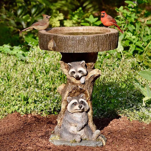 Alimentador De Resina Para Jardín, Baño De Pájaros,