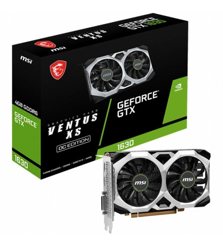 Placa De Video Msi Geforce Gtx 1630 Ventus Xs 4g Oc Gddr6