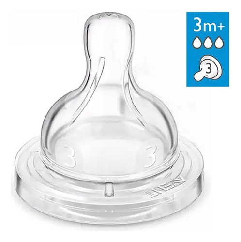 Imagen 3 de 7 de Tetinas Avent Classic Blister X2 Uds.todas Las Medidas