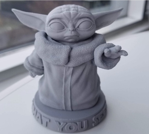 Baby Yoda Impressão 3d