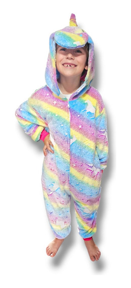 Unicornio Entero Luminoso Kigurumi Infantil Brilla