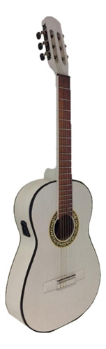Guitarra Electroacústica Guitarras Valdez PS900 para diestros blanca
