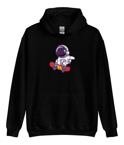 Sudadera Astronauta Patinando Skateboarding. Space. Skate.