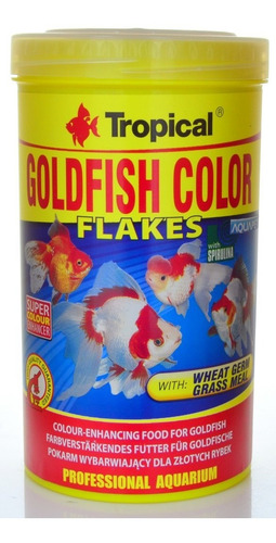 Ração Goldfish Color Flakes 100g 500ml Tropical 