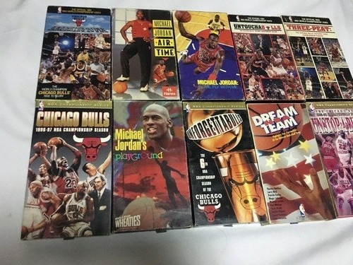 Vhs Michael Jordan Chicago Bulls Set De 10