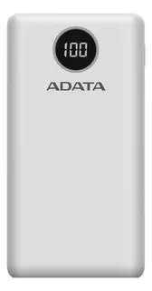 Adata Power Bank Cargador Portatil Celular P20000qcd Colores Color Blanco