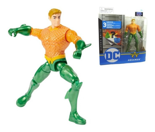 Imagen 1 de 3 de Figura Aquaman Universo Extendido Dc 10cm