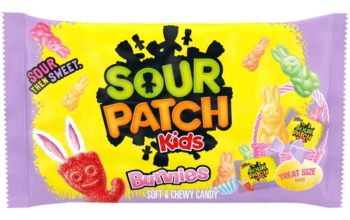 Dulces Sour Patch Kids Bunnies Edicion Pascua 225g Americano