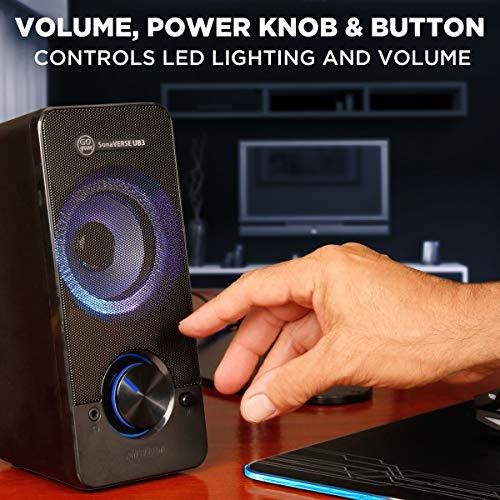 Ub3 Altavoz Led Para Ordenador Sobremesa Portatil Usb Xl