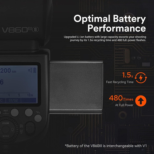 Godox V860iii-s Flash Para Camara Sony Flash Speedlite Li...