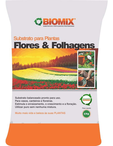 Substrato Flores 5kg Biomix
