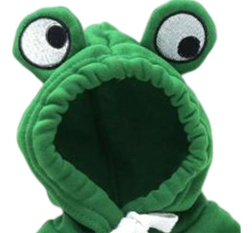 2 Disfraz De Mascota De Algodón Con Capucha Ropa Rana Verde