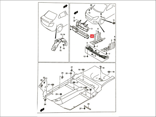 Sop Interior Careta (inf)  Suzuki Swift Dzire 2021- Glx