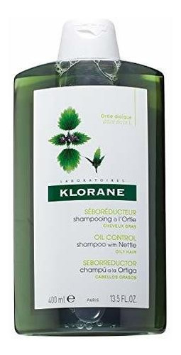 Champú Klorane Con Ortiga - Cabello Graso, 13.4 Fl. Onz.