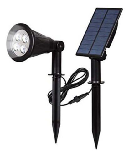 Foco Led Solar Jardin C/ Cable 3m 2w 3000k Negro Sol_114