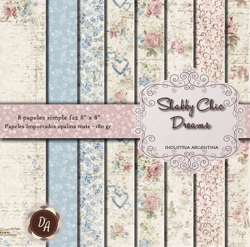 Colecc Shabby Chic Dream Scrapbooking X8 D'arteche Crafts