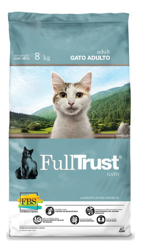 Alimento Full Trust Super Premium Para Gato Adulto De 8 Kg