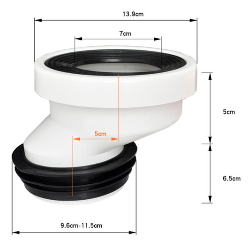 Brida De Inodoro Compensada, Adaptador De Conector De