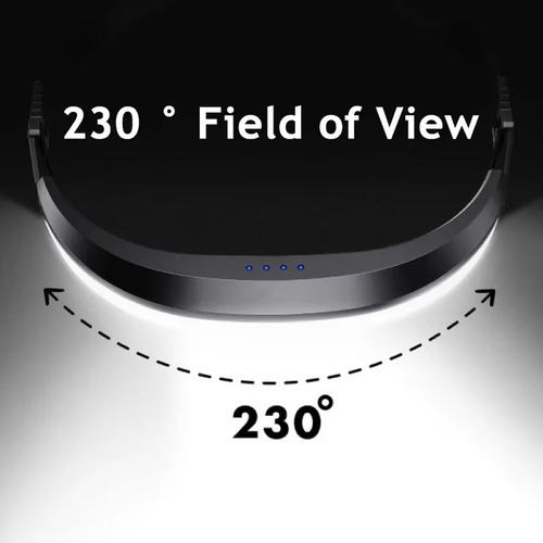 Faro Led Ultra Gran Angular De 230°, Linterna Frontal Con Ca