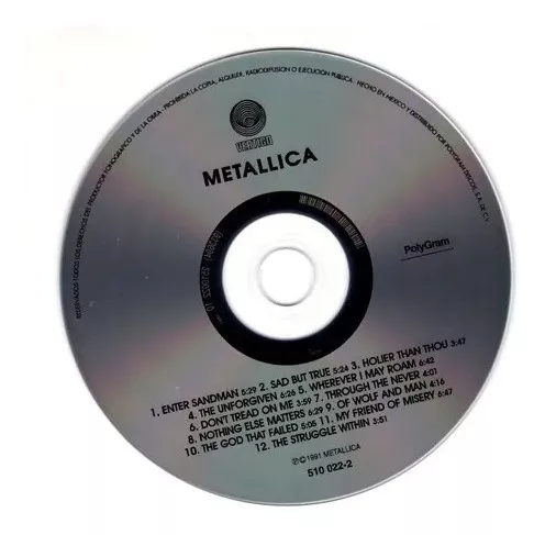 Metallica Metallica Cd