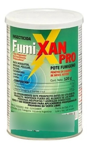 Insecticida Fumixan Pro Pote Fumígeno X 120g