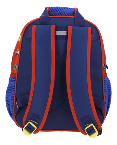 Mochila Kinder Chenson Mario Bros Escolar Mb65713 Color Azul Diseño de la tela DISEÑO