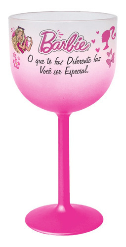 Taça Gin Degradê Personalizada 580ml - Barbie Cor Barbie 06